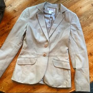 WORTH vaniĺla Leather Blazer couture